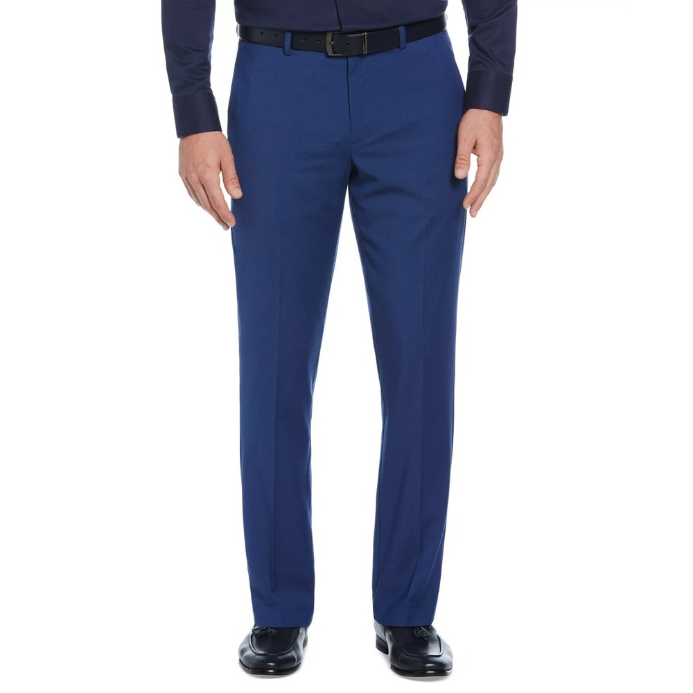 New Michael Kors Modern-Fit Stretch Performance Dress Pants Mens 38 x 32 Blue
